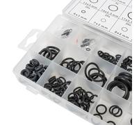 Niceminiwall 225pcs Rubber O for Ring Assortment Kit with 18 Sizes, Lasting Black Automotive Hydraulic and Plumbing Gasket Seal Set for Leak Prevention in Oil, Gas, Water and