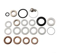 Niceminiwall 22pcs Seal Ring Repair Kit 12mm-27mm for for Paint Sprayer Models 390 395 490 495 595, Lasting PTFE Leather Metal Seals for for High-Performance Spray in Home