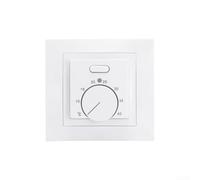 Niceminiwall 230V AC Manual Thermostat For Floor Heating Systems With 16A Capacity And External Sensor For Accurate Heat Regulation(White)