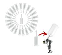 Niceminiwall 24pcs 11mm Diameter Paint Strainer with Fine Mesh Compatible with for Gravity Feed HVLP Spray, Plastic Spray Pot Liners to Dirt and,