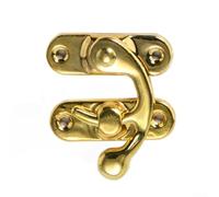 Niceminiwall 25 Pcs Antique Latch Hook Buckles with Right Angle Lock, Vintage Metal Cupboard and Cabinet Latches for for Furniture, Wooden Boxes, Suitcases, Jewelry Cases, Tool(Bronze)