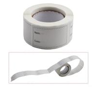 Niceminiwall 250-Pack 5x3cm Removable Food Storage Labels for Home Kitchen Use, Recordable Sticker Tags for Jars Bottles Containers, Reusable Seal(Black)