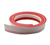 Niceminiwall 2M Silicone Shower Tray Sealing Strip,Bath Sink Edging Edge Seal Trim,Gap Cover Caulk Strip,Wet Room Threshold Floor Water Barrier Retaining Strip,Countertop Splash Guard, White