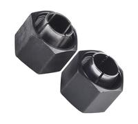 Niceminiwall 2PCS 12mm and 12.7mm Router Collet Compatible with DW6212, DW616, DW618, DW621K and DW616M Router Tools for Power Tool Accessories