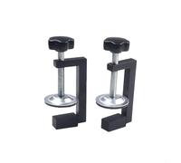 Niceminiwall 2pcs C-Clamp G-Clamp Set, 10-57mm Adjustable Woodworking Vise, Heavy Duty Aluminum and Carbon Steel Workshop Clamp for Wood Plastic Cutting Drilling Fixing on