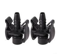Niceminiwall 2Pcs Car Expansion Tank Water Hose Straight Connectors, Black ABS High Resistant Waterproof Quick Connect Fittings Compatible with for Coolant Return Line, Lasting