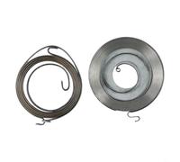 Niceminiwall 2pcs Easy Starter Rewind Spring Set for Petrol Chainsaw 5200 5800 Replacement Chainsaw Parts and Accessories for Garden Outdoor Power Equipment, Long Lasting Metal(0)