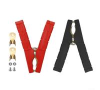 Niceminiwall 2pcs Heavy Duty Automotive Battery Clamps 500A Copper Booster Charger Clips Compatible with for Car Battery Terminals 12-38V with Strong Spring Grip Red and Black