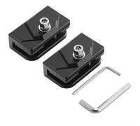 Niceminiwall 2PCS Hood Mount Light Brackets for LED Work Lights and Fog Lights - Aluminum Alloy with Anti-Slip Rubber Pad - Compatible with Trucks, for Jeeps, Pickups and SUVs