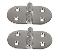 Niceminiwall 2Pcs Marine Grade Stainless Steel Butterfly Door Hinges 3 x 1.5 Inch Folding Design with Polished Finish for for Indoor Outdoor and Marine Applications Long Lasting