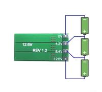 Niceminiwall 2S 3S 4S Lithium Battery Balance Board with 100mA Balancer Current for Li-ion Batteries up to 4000mAh, Compatible with Power Tool Batteries and DIY Projects(3S)