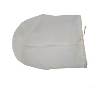 Niceminiwall 2X Nylon Straining Bags for Homebrew, 100/160/200 Mesh Fine Filter with Drawstring, 20x30cm Reusable Brewing Bags for Nut Milk, Juice,(100Micron)