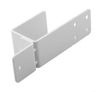 Niceminiwall 2x4 Door Barricade Brackets - Alloy Steel Security Bar Reinforcement for Home Garage Basement Shed Warehouse Exterior Interior Doors with U-Shaped Design and(white)