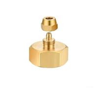 Niceminiwall 3/4 Inch GHT Female to 1/4 Inch Brass Hose Adapter Connector for Garden Irrigation Watering Tubing and Fixtures Leak-Resistant(1pcs)