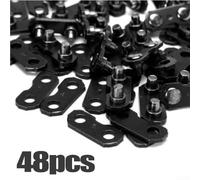 Niceminiwall 3/8 Inch Chainsaw Chain Links for Oregon Type #72#73, for Carlton AE1 A1L for A2, and 0.050 in Gauge Compatibility - 24 Sets with Preset Tie Straps(48pcs)