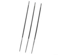 Niceminiwall 3-Piece Chainsaw Round File Set for Sharpening Chainsaw Chains with 4mm, 4.8mm and 5.5mm Diameters - Steel Grinding Tool for Woodworking and Outdoor(4.8mm)