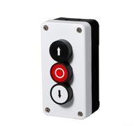 Niceminiwall 3 Position Push Button Switch Control Station Box with Reset Momentary Function and IP67 Waterproof Rating for Electrical Outlets and Switches