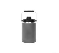 Niceminiwall 304 Stainless Steel Ice Bucket 2L Vacuum Insulated Container With CNC Aluminum Handle Wall Insulation For 48H Cold Storage (Gray)