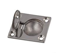 Niceminiwall 316 Stainless Steel Marine Hatch Latch Cabinet Flush Mount Lifting Ring Pull Handle for Boat Deck Cover and Floor Buckle Hardware(48 * 38MM)
