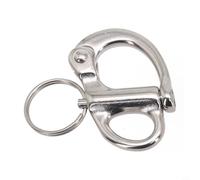 Niceminiwall 316 Stainless Steel Quick Release Boat Anchor Chain Eye Shackle Swivel Hook Snap for Marine Sailing Hardware and Gear Applications, Erosion Resistant Heavy(35MM)