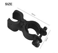 Niceminiwall 360° Rotating Handlebar Light Holder Clamp, Adjustable PP Lamp Mount Bracket Compatible with for Flashlight or Torch, Secure and Release Clip Compatible with