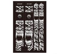Niceminiwall 3D Front Fork Protector Stickers, PVC Frame Guard Decals Compatible with for Mountain and Road, Waterproof Anti-Scratch Non-Slip Protective Tape Set of 15,