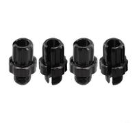 Niceminiwall 4-Pack M10 x .0 Aluminum Alloy Brake Lever Adjustment Screws for Brake Handle Cable Tension Tuning - 26 mm Length, Lightweig(BLACK)