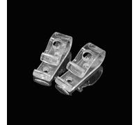 Niceminiwall 4PCS Child Safety Blind Clip Hooks for for Curtain Vertical and Roman Shades Chains, Wall Mounted Cord Tensioner to Protect Kids and Pets, Clear Plastic Tie Down