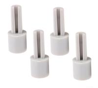 Niceminiwall 4PCS Potentiometer Extension Knob for Mixer, Plastic Lengthening Shaft with 6mm Half Hole, Grey Replacement Part for Industrial Light Equipment and Tools