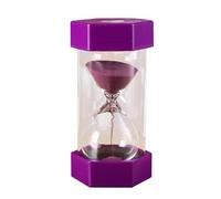 Niceminiwall 5 Minute Hourglass Sand Timer for Kids and Adults, Colorful Plastic & Glass Sand Clock for Management, Tooth Brushing, Studying, Cooking, Games,(Purple 5 Minute)