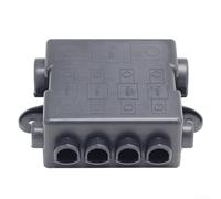 Niceminiwall 5 Way Heavy Duty Power Distribution Fuse Box Block for MEGA and for MIDI Fuses, 12V or 24V, Up to 500A for MEGA and 200A for MIDI Rated, Usual Fit Car and Truck