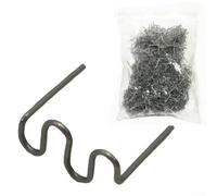 Niceminiwall 500pcs 0.8mm Plastic Welding Wave Hot Staples, Stainless Steel Pre-Cut Stapler Refills for Car Bumper Crack and Hole Repair, Automotive Bodywork Restoration