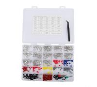 Niceminiwall 500Pcs Connector Pins Kit, Terminal Pin Car Electrical 1/1.5/1.8/2.2/2.8/3.5mm Car Terminal Pin Connector Set for Vehicle Maintenance