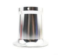 Niceminiwall 50mm Motorcycle Air Filter Cup with Net Wind Cup for 21-34mm Carburetor - For CNC Machined Aluminum Alloy Construction with Efficient Filtration System(Silver)