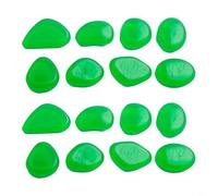 Niceminiwall 50PCS Glowing Pebbles Stones, Glow In The Dark Pebbles Luminous-Stones for Home Decor, Walkaway, Aquarium, Garden, Patio, Fish Tank(Green)