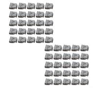 Niceminiwall 50pcs Stainless Steel Solar Photovoltaic Cable Clamps for for 4mm² or 6mm² Wires, Anti-Slip Barbed Clips for for Secure Solar Panel Frame Mounting, Outdoor Wire