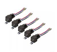 Niceminiwall 5Pcs 12V 40A Automotive SPDT for for Relay Set with 5 Pin Pre-Wired Harness Socket and Mounting Tab, Heavy-Duty Interlocking Design for for Car Electrical, Audio or