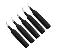 Niceminiwall 5PCS 900M-T Soldering Iron Tips for Saike 936, 852D+, 909D Stations - B Type Conical, C Type Beveled, K Type Blade Shape(900M-T-IS)
