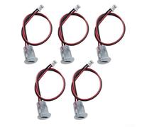 Niceminiwall 5Pcs USB C Female Socket 2 Pin Charging Connector Waterproof Dustproof Type C Port for for Fast Data Transfer and Power Supply, Easy Wire Welding Installation for