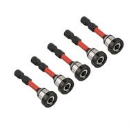 Niceminiwall 5Pics Magnetic Plasterboard Positioning Screwdriver Bits /4 Inch Hex Shank for Electric Drills and Cordless Drills Cross Head Locating Drill Bit Set