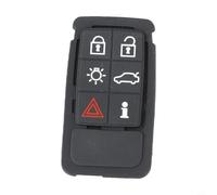Niceminiwall 6 Button Rubber Remote Car Key Case Pad for XC60 XC70 V70 S60 S80, Black Lasting Replacement Button Cover for Worn or Broken Key Shell,