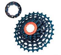 Niceminiwall 7-Speed Freewheel 11-28T Lightweight Aluminum High-Strength Cassette Cog Compatible with for Folding Modification, Wear-Resistant Anti- Design(Blue)