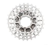 Niceminiwall 7-Speed Freewheel 11-28T Lightweight Aluminum High-Strength Cassette Cog Compatible with for Folding Modification, Wear-Resistant Anti- Design(Silver)