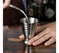 Niceminiwall 75ml Stainless Steel Measure Cup Jigger for, Cocktail, and Mixed Drinks with Dual oz/mL Markings, For Bar Tools