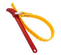 Niceminiwall 8 Inch Belt Wrench with 20mm Strap for Oil Filter Removal and Pipe Installation, Red and Yellow