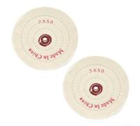 Niceminiwall 8 Inch Cloth Buffing Polishing Wheel Cotton Buffer Pad for Jewelry Metal Glass Wood Aluminum Stainless Steel Grinding Finishing(8 inches × 16 mm)