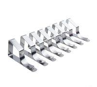 Niceminiwall 8 Pack Stainless Steel Tablecloth Clips 6.5x3cm Silver Table Cover Holders for for Outdoor Picnic Wedding Banquet Party Dining to Keep Tablecloths in Place
