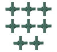 Niceminiwall 8 Pcs Greenhouse Frame Connector, 19mm Right Angle 4 Way Garden Framework Cages Corner Connectors for Grape Trellis Sunscreen Shed Gardening(2#)
