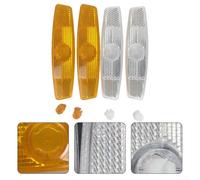 Niceminiwall 8-Piece Spoke Reflectors Set with Cat Eye Design for Road Mountain and Bikes, Rear Safety Reflector Kit in White and Yellow Options(yellow)