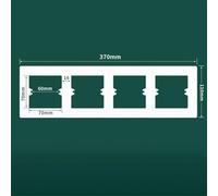 Niceminiwall 86 Type Switch Socket Wall Panel Decorative Frame Cover in Long Lasting PC Material for for Home or Office Electrical Outlets and Light Switch Surround Plate, Modern(White-type4)